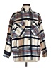 Zara Plaid Blue Coat Size M - photo 1