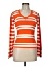 Tommy Hilfiger Stripes Orange Pullover Sweater Size L - photo 1