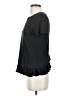 J.Crew 100% Linen Solid Black Short Sleeve Top Size S - photo 5