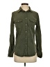 Zara Basic Collection Green Long Sleeve Button-Down Shirt Size XS - photo 1
