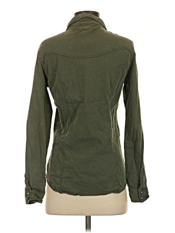 Zara Basic Collection Long Sleeve Button-Down Shirt (view 2)