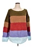 Earthbound Trading Co. Color Block Brown Pullover Sweater Size XL - photo 1