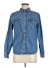 Levi's Solid Blue Long Sleeve Button-Down Shirt Size M - photo 1