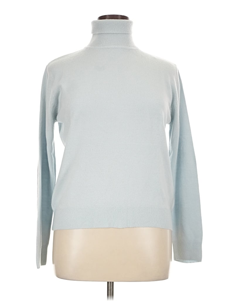 Pre-owned Sag Harbor Turtleneck Sweater In Blue