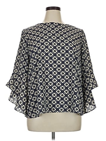 Black Label by Evan Picone 3/4 Sleeve Blouse (view 1)