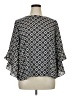 Black Label by Evan Picone 100% Polyester Black 3/4 Sleeve Blouse Size XL - photo 1