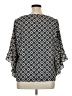 Black Label by Evan Picone 100% Polyester Black 3/4 Sleeve Blouse Size XL - photo 2