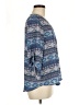 Charming Charlie 100% Polyester Blue 3/4 Sleeve Blouse Size M - photo 4