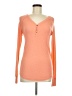 Gap Body Orange Long Sleeve Henley Size M - photo 1