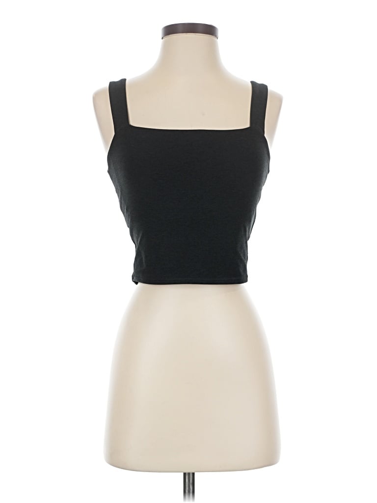 Pre-owned Vuori Tank Top Black Strapless Neckline Tops