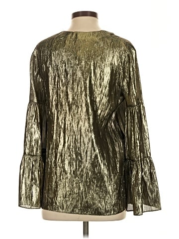 Michael Kors Collection Long Sleeve Silk Top (view 2)
