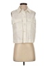 Zara Ivory Sleeveless Button-Down Shirt Size XS - photo 1