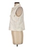 Zara Ivory Sleeveless Button-Down Shirt Size XS - photo 5