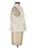 Zara Ivory Sleeveless Button-Down Shirt Size XS - photo 4