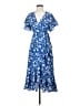 Max Studio Blue Casual Dress Size XS - photo 1