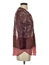 Daniel Rainn 100% Polyester Paisley Burgundy 3/4 Sleeve Blouse Size XS - photo 4