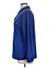 Ellen Tracy Color Block Blue Long Sleeve Blouse Size L - photo 5