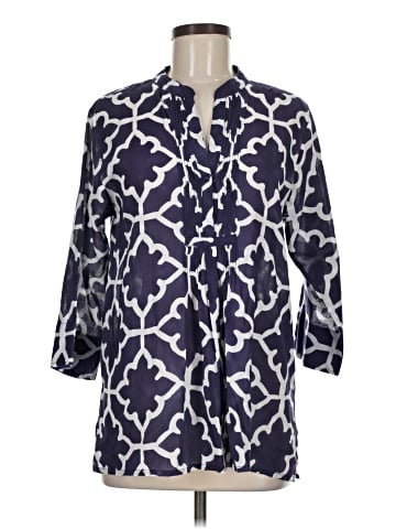 Roberta Roller Rabbit 3/4 Sleeve Button-Down Shirt (view 2)