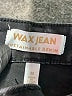 Wax Jean 100% Polyester Black Denim Shorts Size M - photo 3