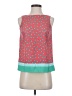 Ann Taylor LOFT 100% Polyester Red Sleeveless Blouse Size XS (petite) - photo 1