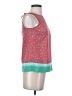 Ann Taylor LOFT 100% Polyester Red Sleeveless Blouse Size XS (petite) - photo 4