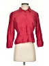 ICE 100% Silk Red 3/4 Sleeve Silk Top Size S - photo 1