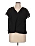 Gap Black Short Sleeve Blouse Size L - photo 1