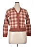 Copper Key Checkered-gingham Brown Cardigan Size XL - photo 1