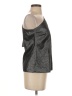 Zara 100% Polyester Metallic Silver Sleeveless Blouse Size XS - photo 4