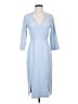 L.K. Bennett Blue Casual Dress Size 2 - photo 1