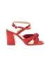 Sole Society 100% Leather Red Sandals Size 7 - photo 1