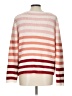 John Paul Richard 100% Polyester Stripes Orange Pullover Sweater Size L - photo 2