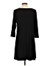 MSK Solid Black Casual Dress Size L - photo 2