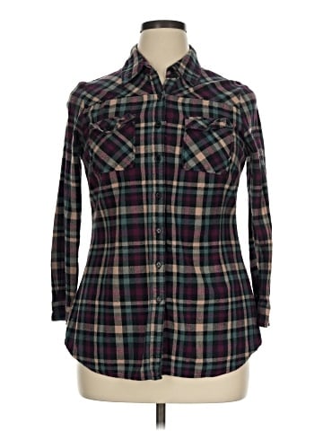 Unique Long Sleeve Button-Down Shirt (view 1)