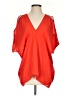 BB Dakota 100% Polyester Orange Short Sleeve Blouse Size XS - photo 1