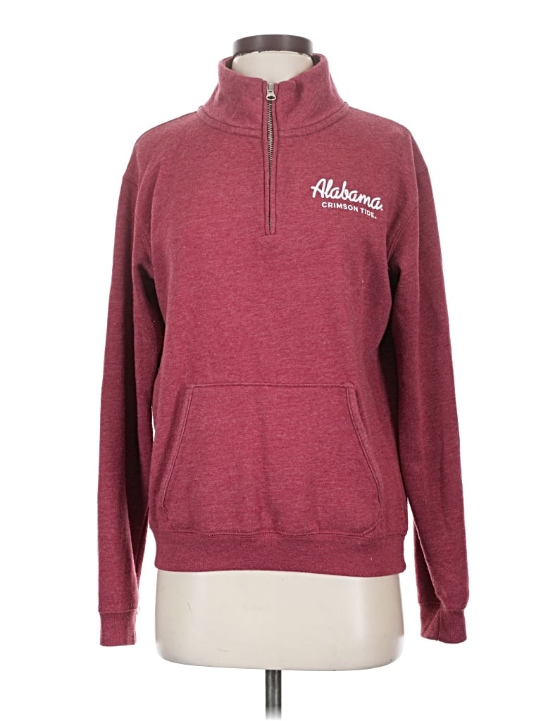 Pre-owned League Fleece Jacket In Burgundy
