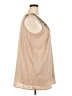 Soft Surroundings 100% Polyester Tan Sleeveless Blouse Size 3X - photo 4