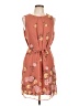 Primark 100% Polyester Floral Brown Casual Dress Size 10 - photo 1