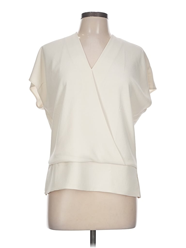 Mm. Lafleur Short Sleeve Blouse In Ivory