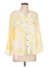 Adrienne Vittadini Yellow 3/4 Sleeve Blouse Size L - photo 1