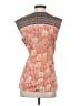 Nic + Zoe Stripes Floral Orange Sleeveless Blouse Size XS - photo 2