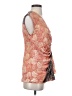 Nic + Zoe Stripes Floral Orange Sleeveless Blouse Size XS - photo 4