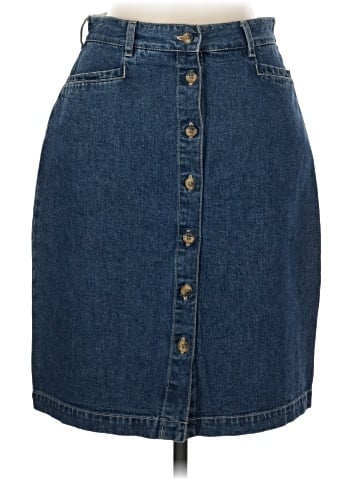 Gloria Vanderbilt Denim Skirt (view 1)
