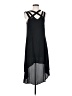 Lush 100% Polyester Solid Black Casual Dress Size S - photo 1