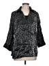 Elementz Animal Print Gray 3/4 Sleeve Blouse Size L (estimated) - photo 1