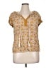 DR2 100% Rayon Yellow Short Sleeve Blouse Size XL - photo 1