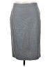 BCBGMAXAZRIA Solid Gray Wool Skirt Size 2 - photo 1
