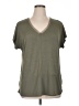 Bar III Green Short Sleeve Top Size XL - photo 1