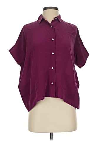 Everlane Short Sleeve Silk Top (view 1)