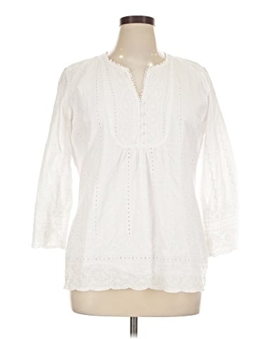 Charter Club 3/4 Sleeve Blouse (view 1)